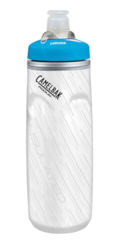 Bidon rowerowy Podium Chill 620 ml z podwójną konstrukcją ścian Camelbak biało niebieski