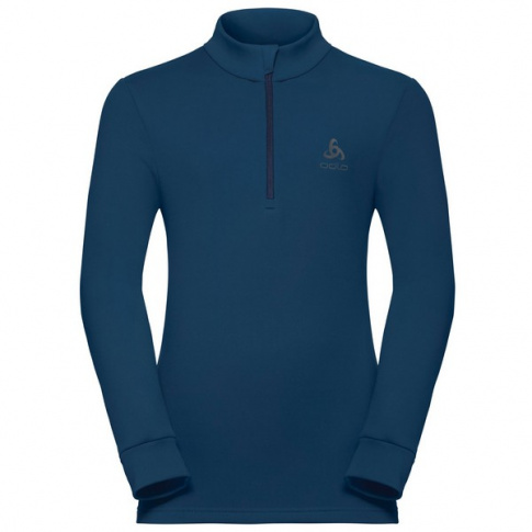 Bluza techniczna Midlayer 1/2 zip Carve Kids Warm Odlo ocean