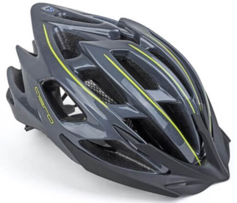 Kask rowerowy Aero X7 czarno-żółty Author