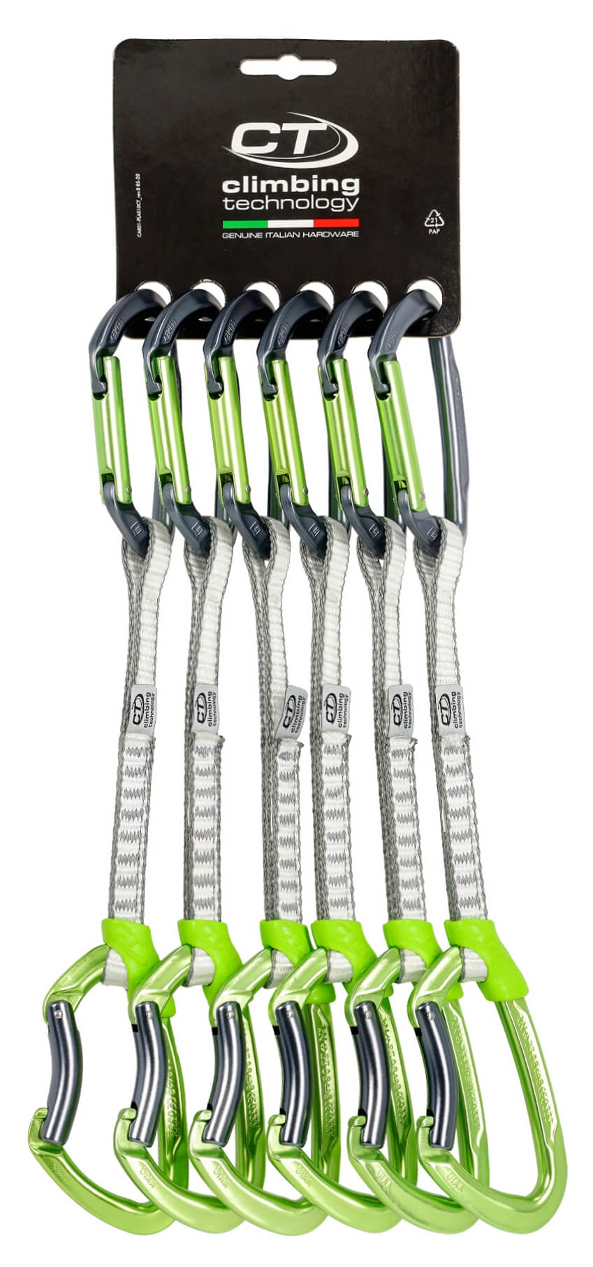 Zestaw ekspresów Lime Set Dyneema 17cm x6 anodized Climbing Technology