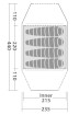 Namiot turystyczny czteroosobowy Goshawk 4 Robens