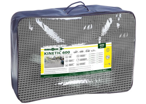 Kempingowa wykładzina do przedsionka Kinetic 600 250x500 jasnoszara/ciemnoszara Brunner 