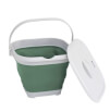 Turystyczne składane wiaderko z pokrywką Collaps Bucket Square green Outwell