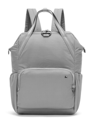 Damski plecak antykradzieżowy Citysafe CX backpack Econyl gravity gray Pacsafe