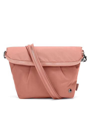 Torebka damska Citysafe CX crossbody Econyl rose PacSafe