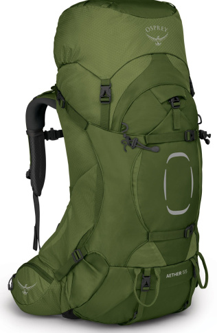 Plecak turystyczny AETHER 65 męski S/M Osprey - garlic mustard green