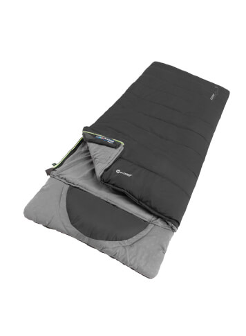 Śpiwór turystyczny Contour 190cm zamek lewy midnight black/grey Outwell