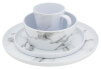 Zestaw obiadowy z melaminy Marble Table Ware 16 EuroTrail