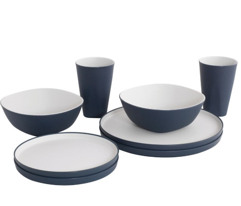 Zestaw naczyń turystycznych Gala 2 Person Dinner Set navy night Outwell