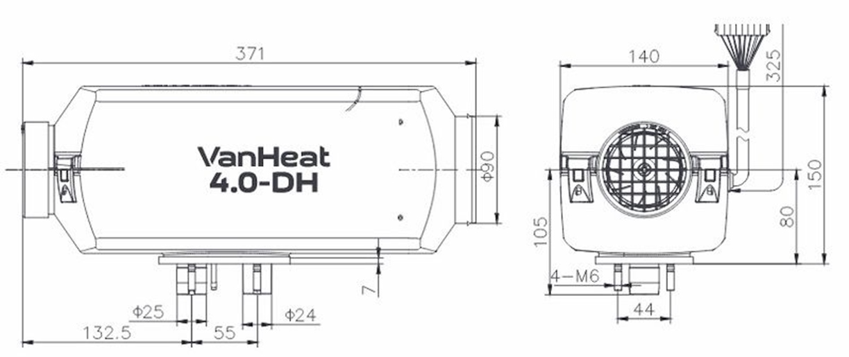 Ogrzewanie postojowe Diesel 4kW 12V - Carbest